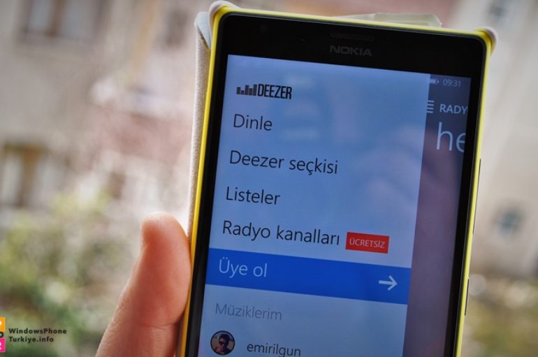 Deezer Windows Phone İçin Güncellendi